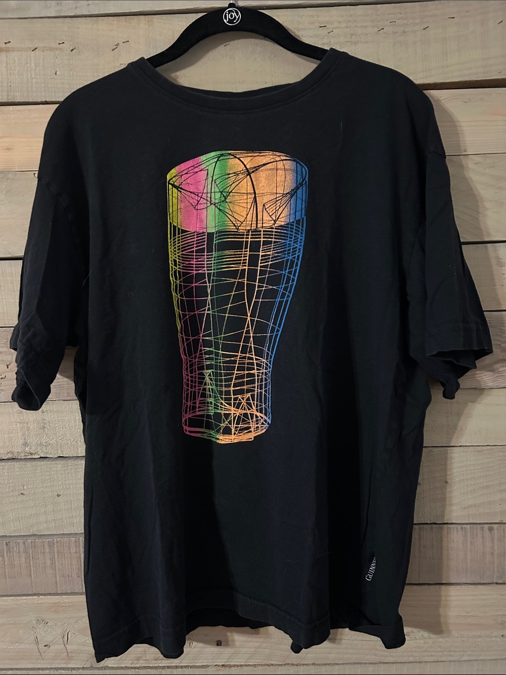 Guinness Black Tee with Subtle Branded Tag